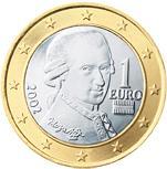 1 euro (other side, country Austria) 1